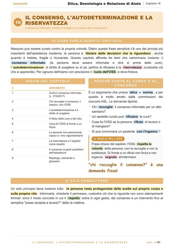 Pagina del Manuale Etica e Relazione di Aiuto: il consenso e l'autodeterminazione