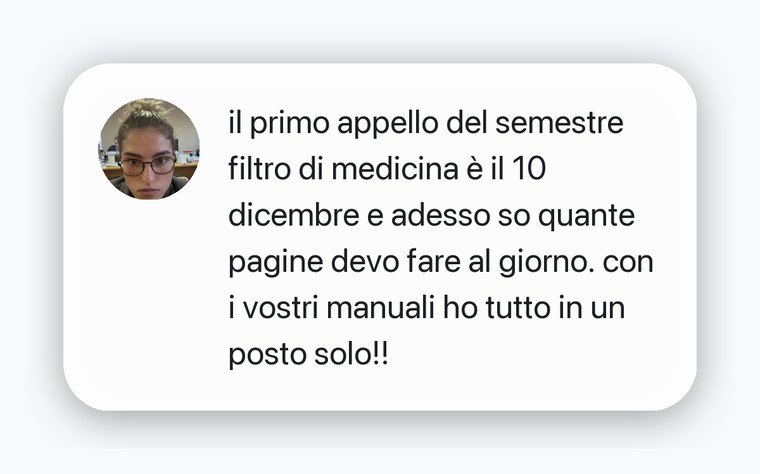 Messaggio di una studentessa sulle pagine al giorno