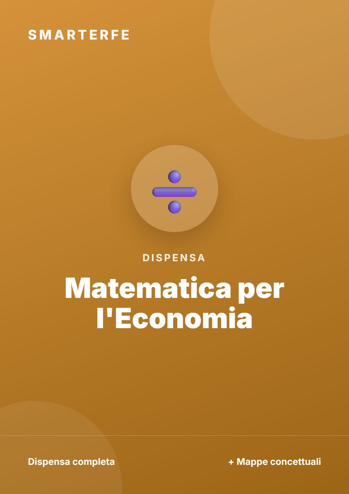 Matematica Generale per l'Economia